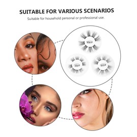 WOONEKY 3 Pack Women's Creative Eyelashes Natural Looking Fake Lashes Easy-to-apply Beauty Enhancer