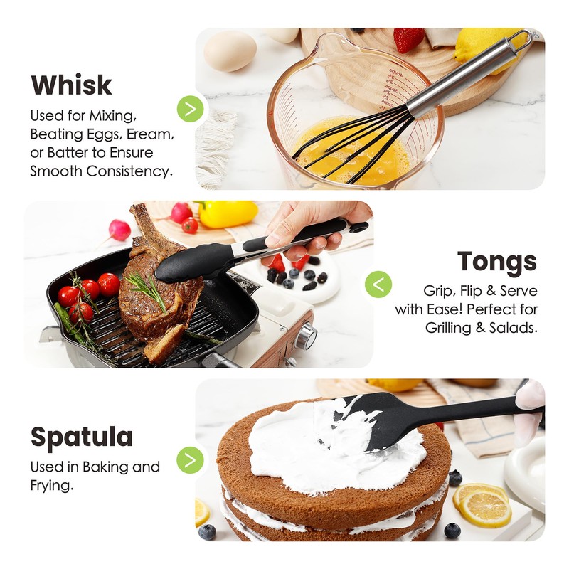 Fyvva Large Cooking Utensils Set, 35 Pcs Kitchen Utensils Set