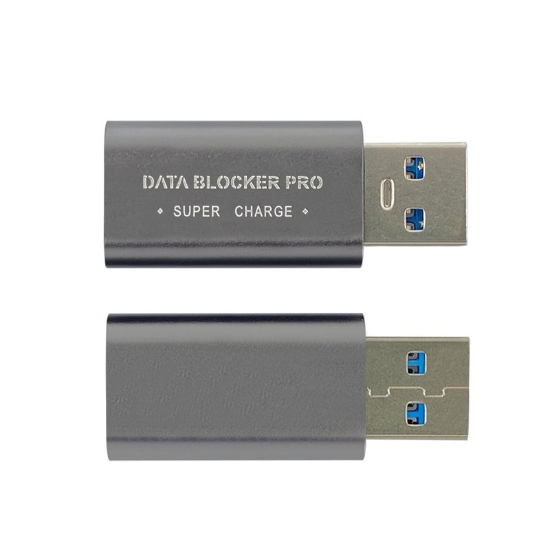 Data Blocker USB C - Aluminum Alloy Shell USB Data