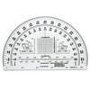 Military Protractor 9 Inch — Degrees & Mils, Meters &