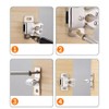 6 Pack Cabinet Latch - Double Roller Catch Hardware for