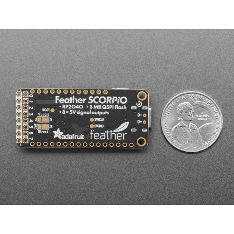 Adafruit Feather RP2040 SCORPIO 8-Channel NeoPixel Driver with 264KB RAM