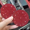 NBTEPEM 2pcs Bling Car Cup Holder Coaster, 2.75 inch Anti-Slip
