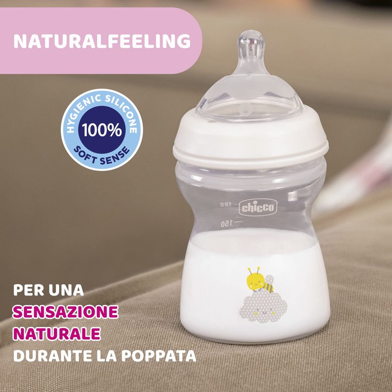 Chicco biberón Natural Feeling 250 ml para bebés