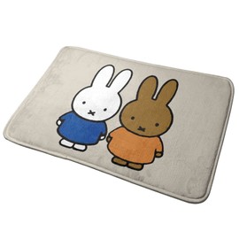 Miffy Entrance Mat, Outdoor, Indoor, Indoor Doormat, Stylish, Anti-Slip, Washable, Quick Drying, Water Absorbent, Washable, Bath Mat, Fluffy, Door Mat, Mud Removing Mat, Bathroom, Kitchen, Commercial