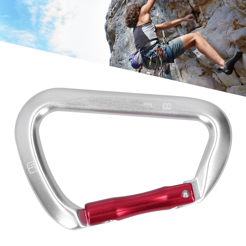 25KN Climbing Carabiner DShape Buckle Safety Equipment for Mountaineering HighAltitude
