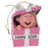 Tree Buddees Babys First Ornament - Personalizable (Pink)