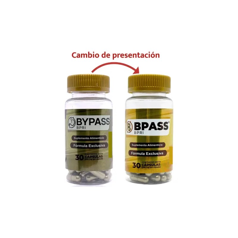 Bypass Bpri 30 Caps Reparador Intestinal Paquete De 3 Piezas