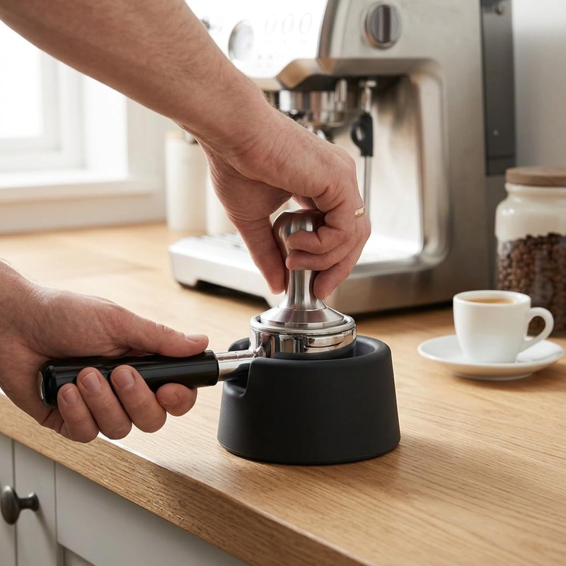 Coffee Tamper Mat Tamping Station, Durable Espresso Accessory, Stable Base