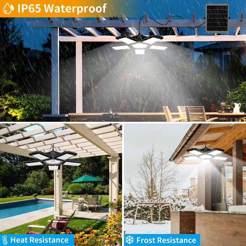 Solar Shed Light Indoor Outdoor, Upgrade Large 267LED Solar Powered