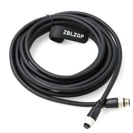 ZBLZGP M12 A-Coded 12 Pin Male to Female Aviation Sensor Shielded Signal Cable for Cognex Camera Industrial Ethernet I/O Extension RS-232 Cable (Male to Female, 5M/16.4FT)