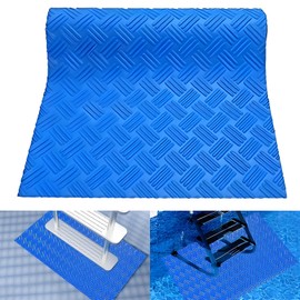 Pool Ladder Mat,36 Inch x 16 Inch Protective Pool Step Mat Non Slip Underwater,Pool Ladder Pad with Non-Slip Texture for Above Ground Swimming Pool Steps Liner and Pool Ladders Stairs