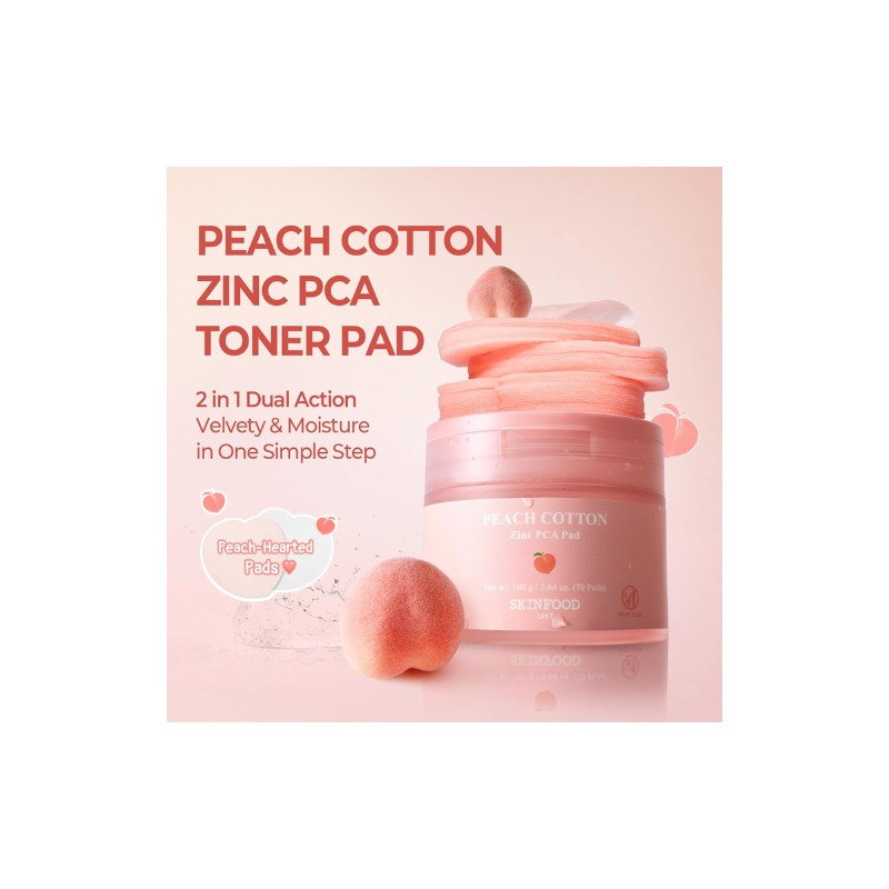 Skinfood [Skinfood]Peach Cotton Zinc PCA Pad (70ea)