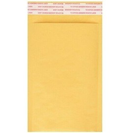 FitALL 25 Pack - 4x7 #000 Bubble Mailers Self Seal Padded Shipping Envelopes