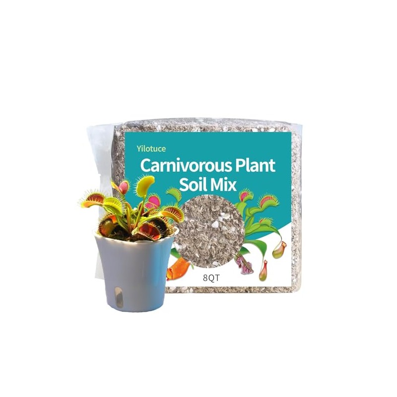 Yilotuce 8 Qts Carnivorous Plant Soil Mix, Great Potting Soil