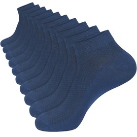 KOOOGEAR Bamboo Socks,5 Pairs Low Cut Ankle Socks for Men Women,No Show Non Slip Comfortable Breathable Casual Socks with Smooth Toe Seams Size 4-12