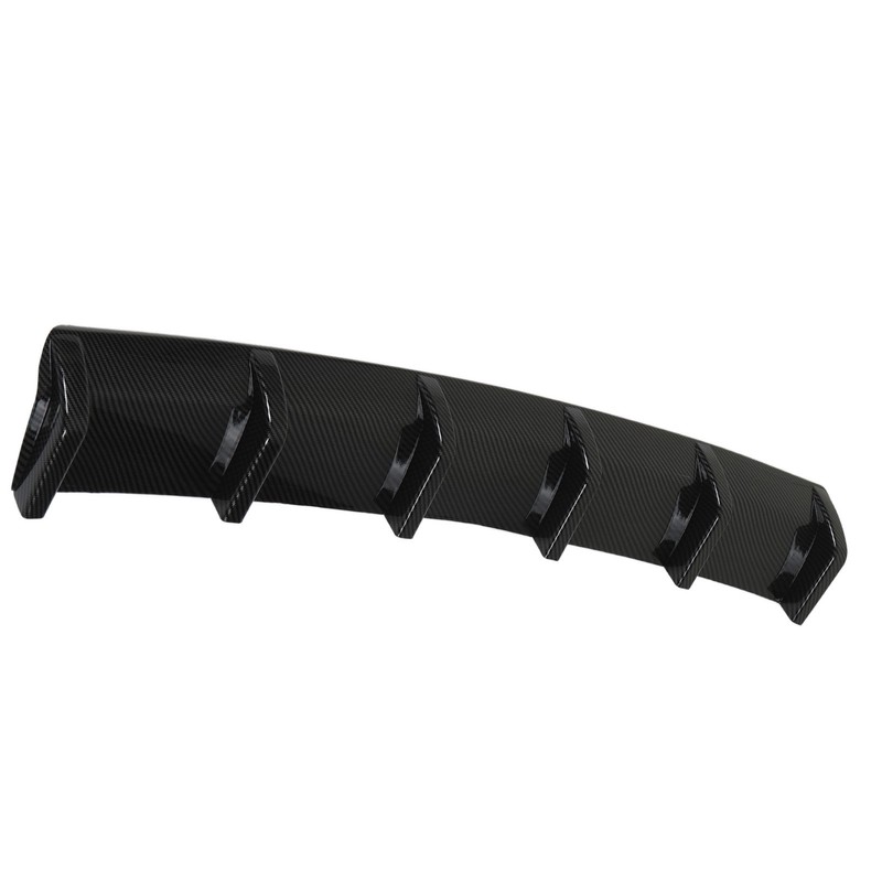 93cm Rear Bumper Diffuser Carbon Fiber Pattern Sporty Style Shark