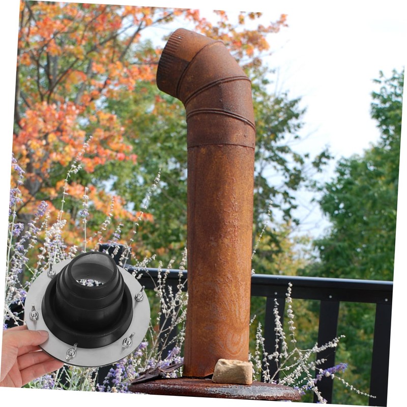 Sosoport Hot Tent Stove Jack Scald Fireproof Chimney Protector for