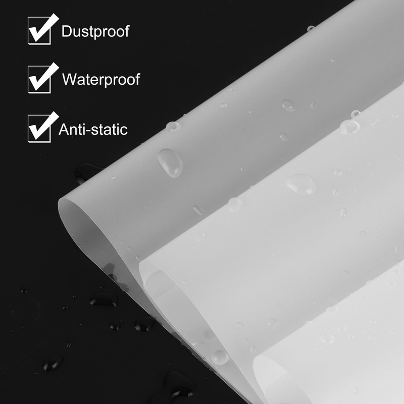 sourcing map 50 Pcs Vinyl Outer Sleeves, Clear Vinyl Record