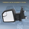 JDMSPEED Driver Side View Mirror Power Heated LED Signal Textured