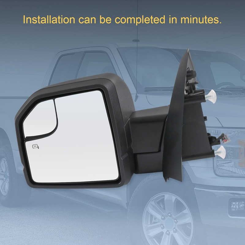JDMSPEED Driver Side View Mirror Power Heated LED Signal Textured