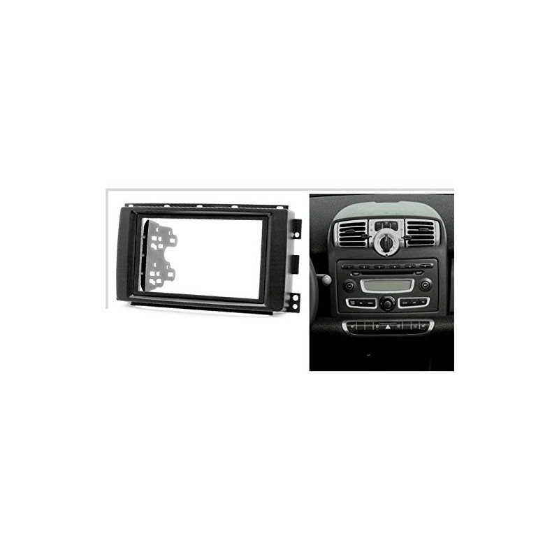 Sound-way Smart ForTwo 451 2 DIN Radio Frame Mounting Kit