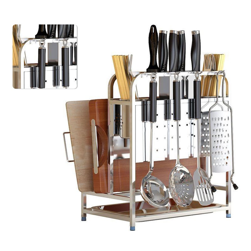 Kitchen Utensils Organizer Stainless Steel Cutting Board Chopsticks Spoons Kitchen