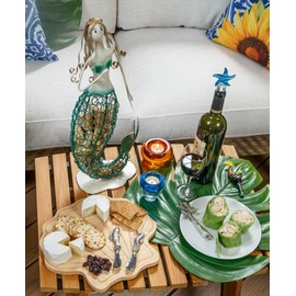 Mermaid Cork Caddy Wine Cork Holder Displays And Stores over 45 Wine Corks by Picnic Plus, 9.5"W x 4.75"D x 19.5"H