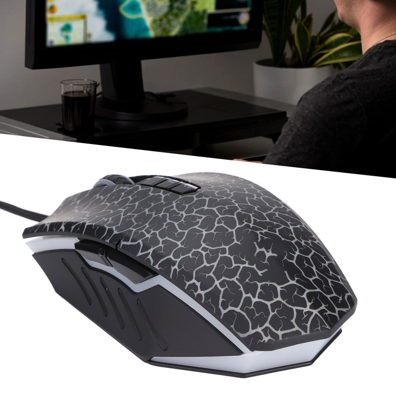 Gaming Wired Mouse High Accuracy Optical 4000DPI Comfortable Grip Stylish