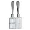 Phomo Luggage Tags with Self Retracting Reel Clip. Self Retracting