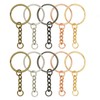 100 Pieces Split Keychain Rings, Metal Split Keychain Ring Keychain