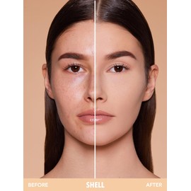 SHEGLAM SKin-Focus Full Coverage Powder Foundation Oil-Control Lightweight Face Pressed Powder Makeup-Shell