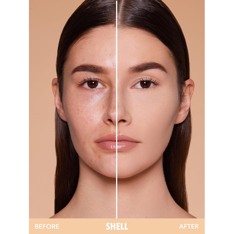 SHEGLAM SKin-Focus Full Coverage Powder Foundation Oil-Control Lightweight Face Pressed