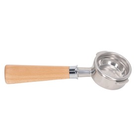 Coffee Portafilter Handle 58mm Stainless Steel Detachable Bottomless 3 Ears Portafilter for Nuova Coffee Machine A2 Beech Wood Color