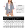Irevial Women's Chiffon Kimono Cardigan 3/4 Sleeve Bikini Cover Up