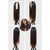 Nadula EasiContour Yaki Straight V Part Wig Human Hair with