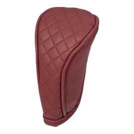 Motoforti Universal Car Manual Gear Shift Cover with Zipper Shift Knob Cover Gear Stick Cover Shift Gear Cover, Fashionable, Faux Leather, Wine Red