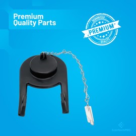 PLB40013 EvertechPRO Toilet Flapper Replacement Kit - 2 Inch Flapper Ball for Flush Valve with 9 Inch Steel Chain, Universal Design, Flexible Rubber, Long-Lasting Durability