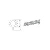 Fullness Curtain Ring Runner SS 10-Piece Set Diameter Approx. 1.06