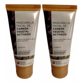 Blen 2 Mascarilla Exfoliante Carbón Vegetal Activado + Envio