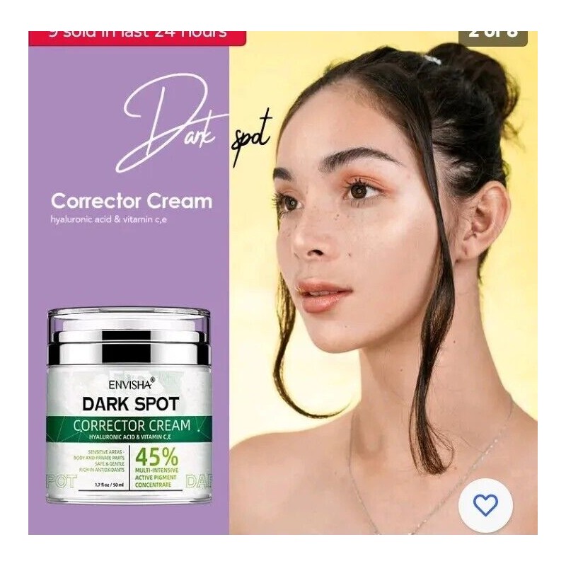 ENVISHA Dark Spot Corrector Hyaluronic Acid Vitamin C E face
