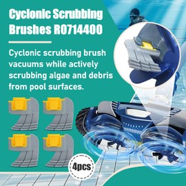 4 Pcs Cyclonic Scrubbing Brushes R0714400 Replacement Pool Cleaner Brush Kit for MX6 MX8 Elite Robotic Pool Cleaner