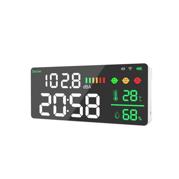 Tuya WiFi Decibel Meter 4in1 Temperature Humidity Decibel Test Alarm
