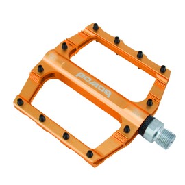 Lightweight Mountain Bike Pedals Aluminum Alloy Bicycle Platform Pedals for Road MTB 9/16" - Fits Most Adult Bikes & Mountain Bikes &MTB, Road Bikes and Slip-Resistant Design Orange
