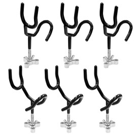 Socpuro 6PCS Fishing Rod Holders for Boat, 20 Degree Sure Grip Steel Rod Boat Holder, Fishing Pole Holders with Mounting Base