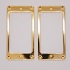 harpfeas 2PCS Flat Metal Humbucker Pickup Mounting Ring Set -