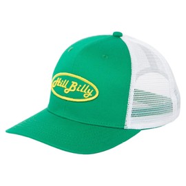 HillBilly Snapback Hat, Green/White