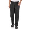 Chef Works Men's Designer Baggy Chef Pants, Black W/ Wht