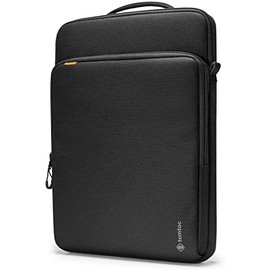 tomtoc 360 Protective Laptop Sleeve Designed for 14-inch New MacBook Pro M1 Pro/Max A2442 2021, Water-Resistant Well-Organized Accessory Sleeve Case with Handle, Cordura Fabric