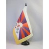 Tibet Table Flag 5'' x 8'' - Tibetan-Buddhist Desk Flag